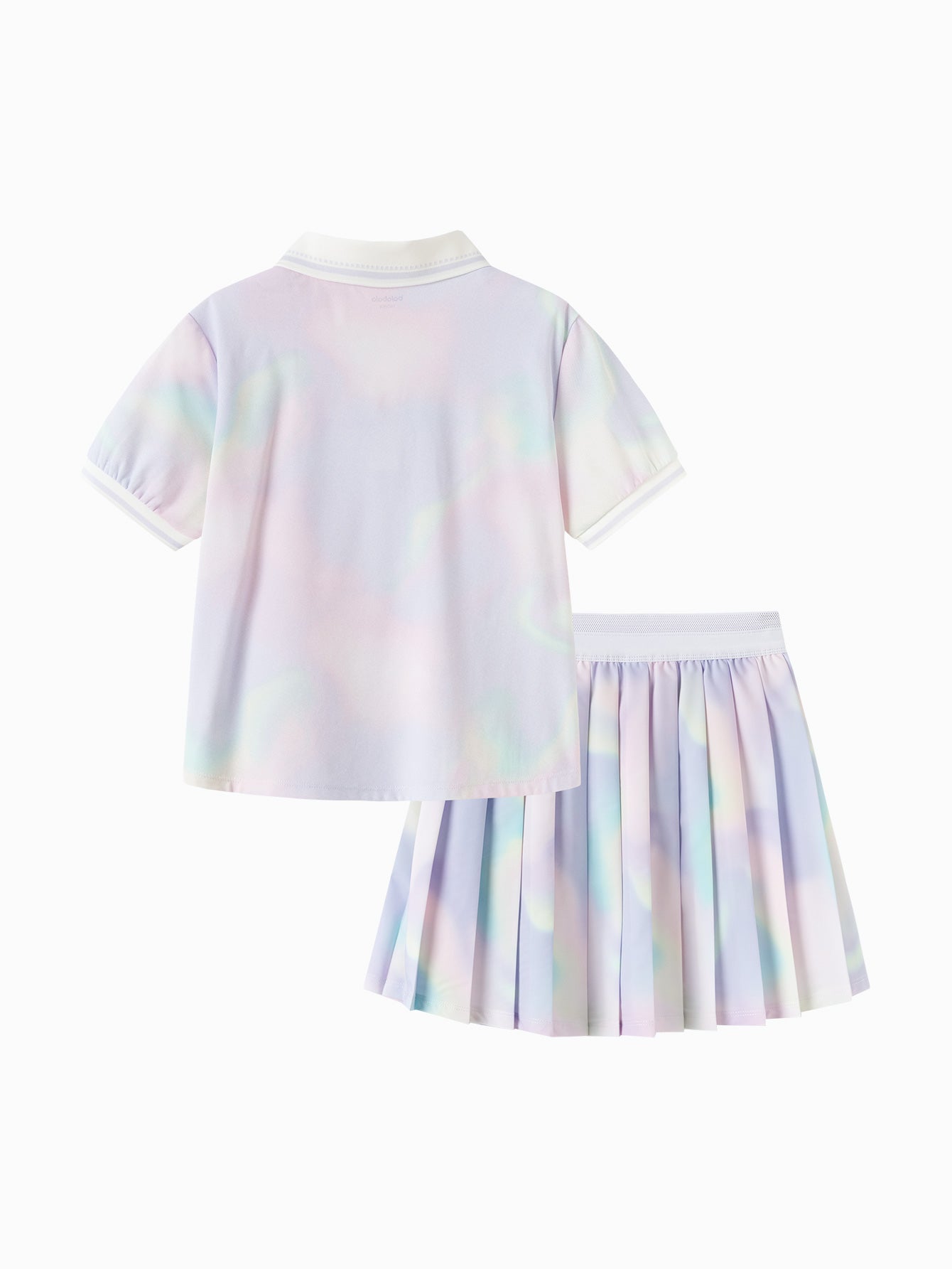 Set Bluzë, Fund & Geta Hologlow Polo Skirt 🌈