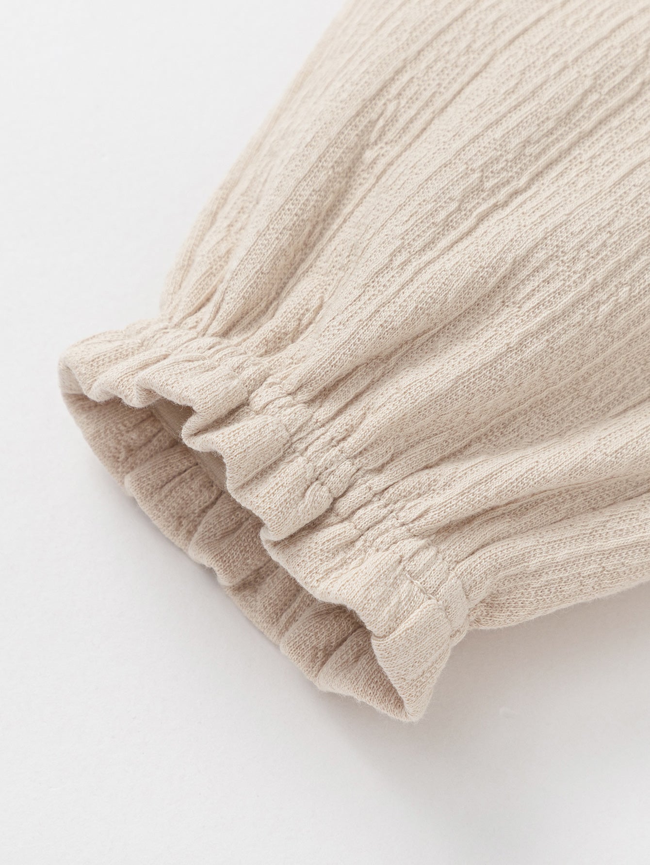 Pantallonat Ruffle Waist - Bezhë
