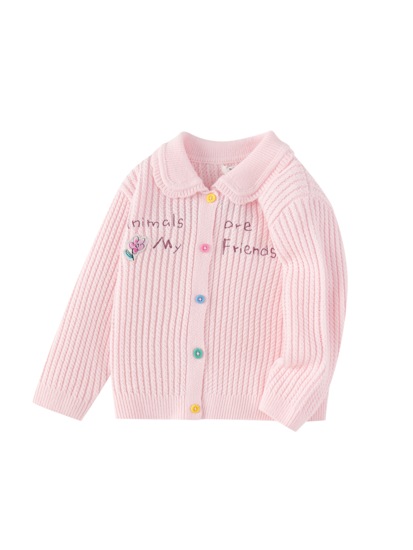 Pulovër Cardigan Candy Letters Pink 🍬