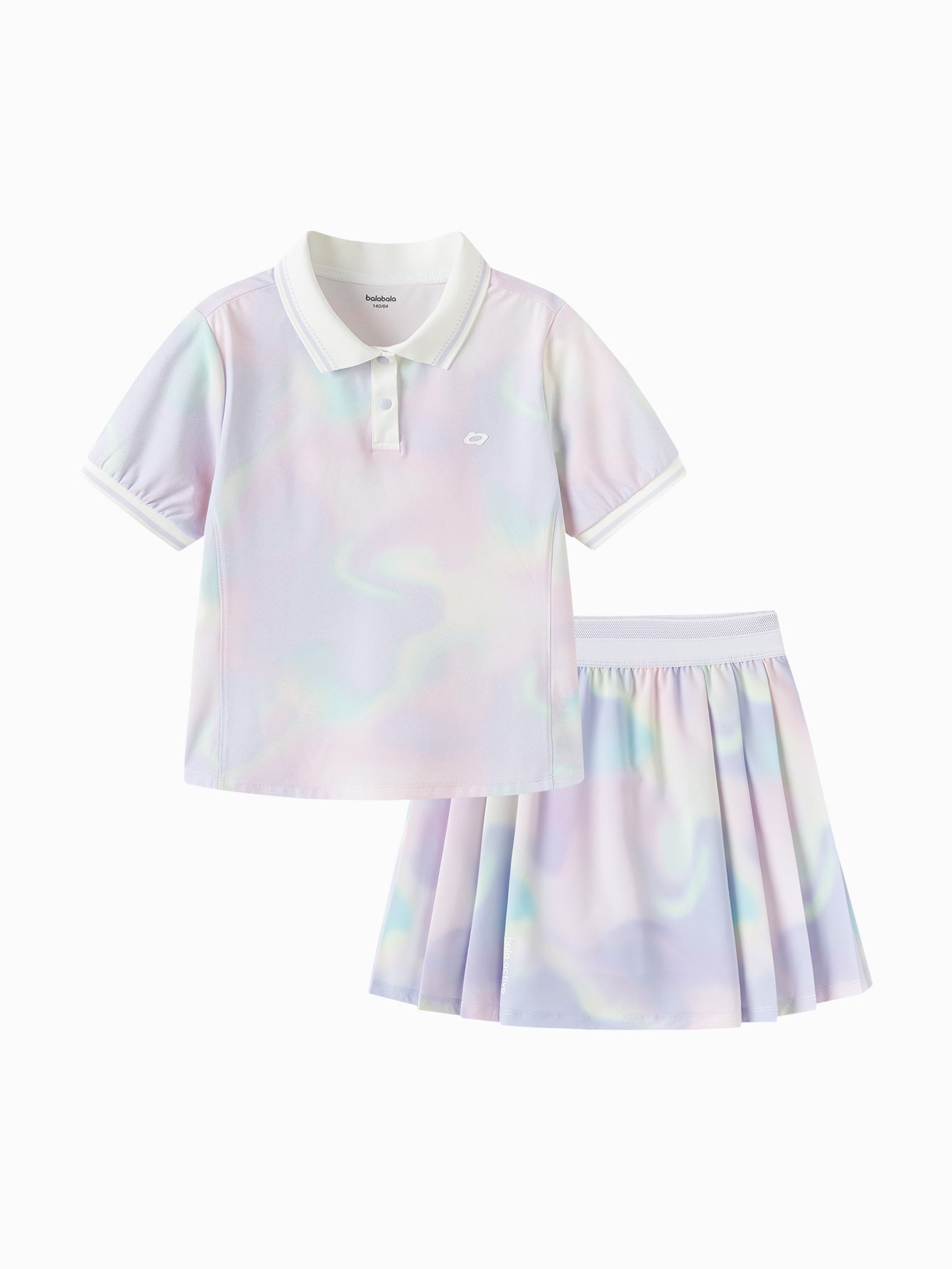 Set Bluzë, Fund & Geta Hologlow Polo Skirt 🌈