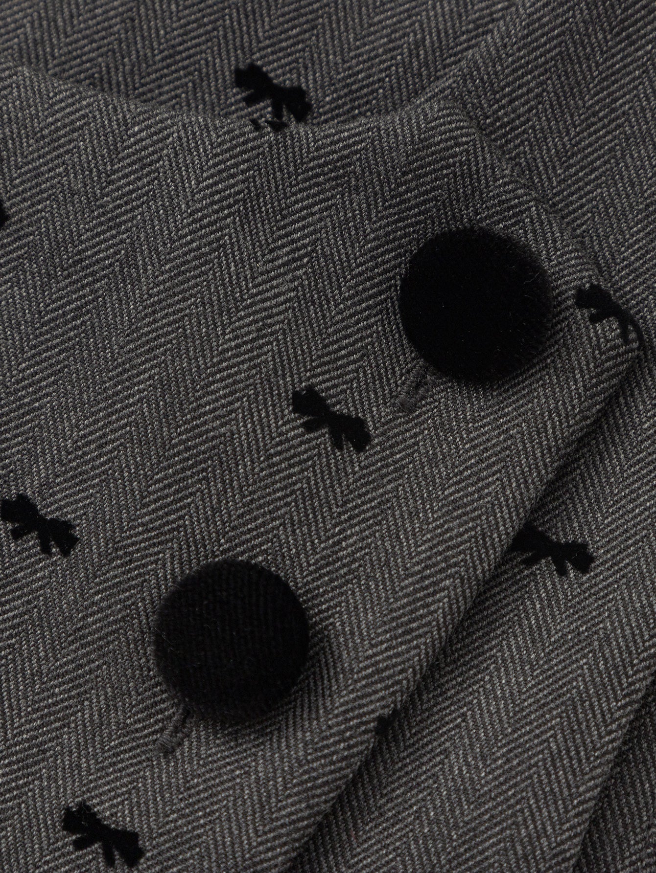 Set Jelek & Fund Charcoal Dots Layered🖤