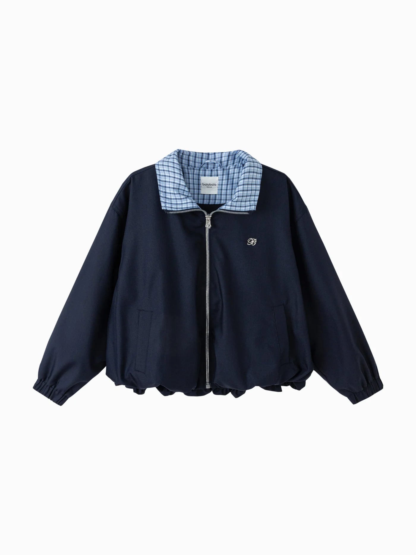 Xhaketë Cozy Navy Check Zip 💙