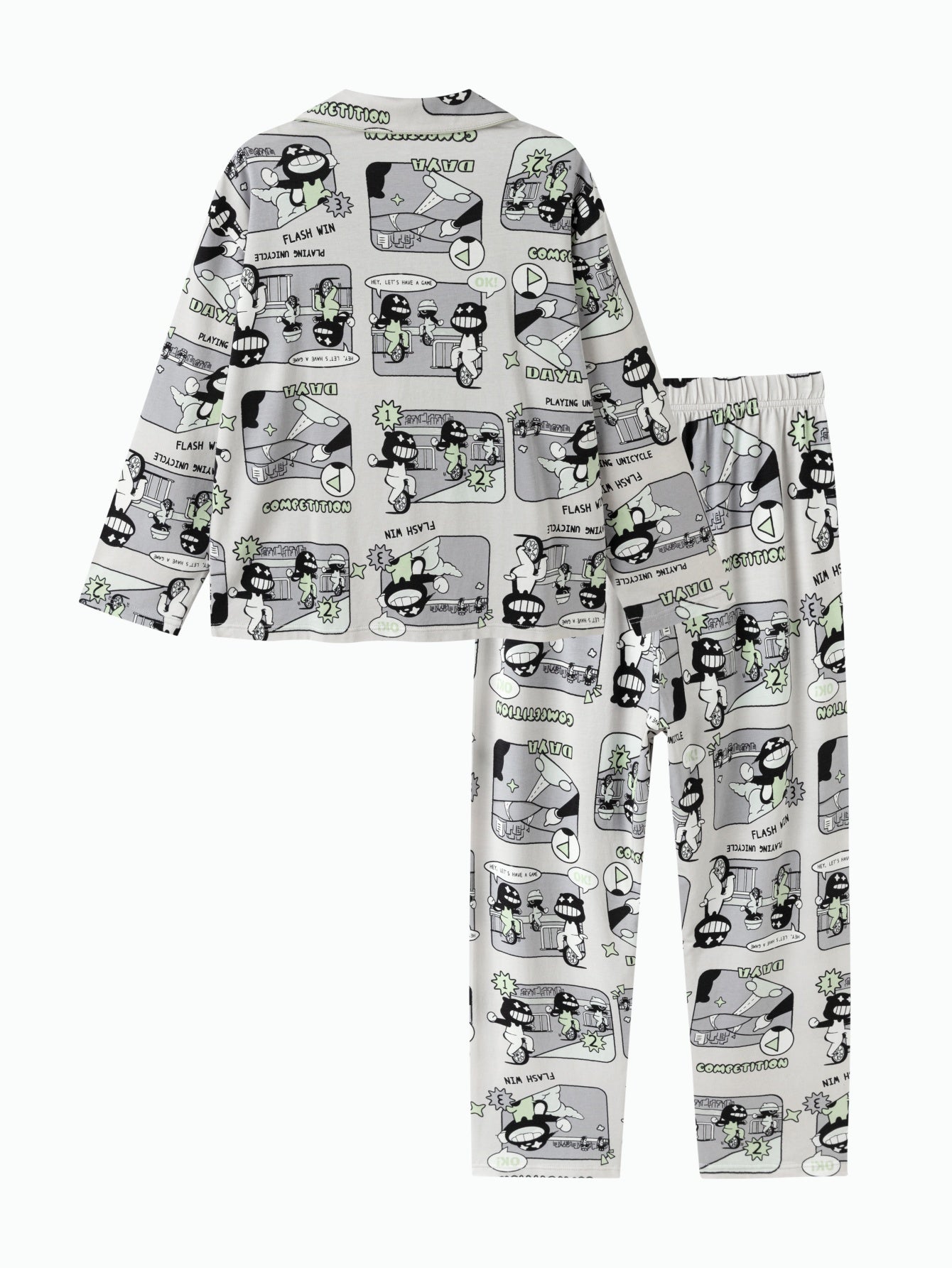 Pizhame Dino Comic Grey 🦖