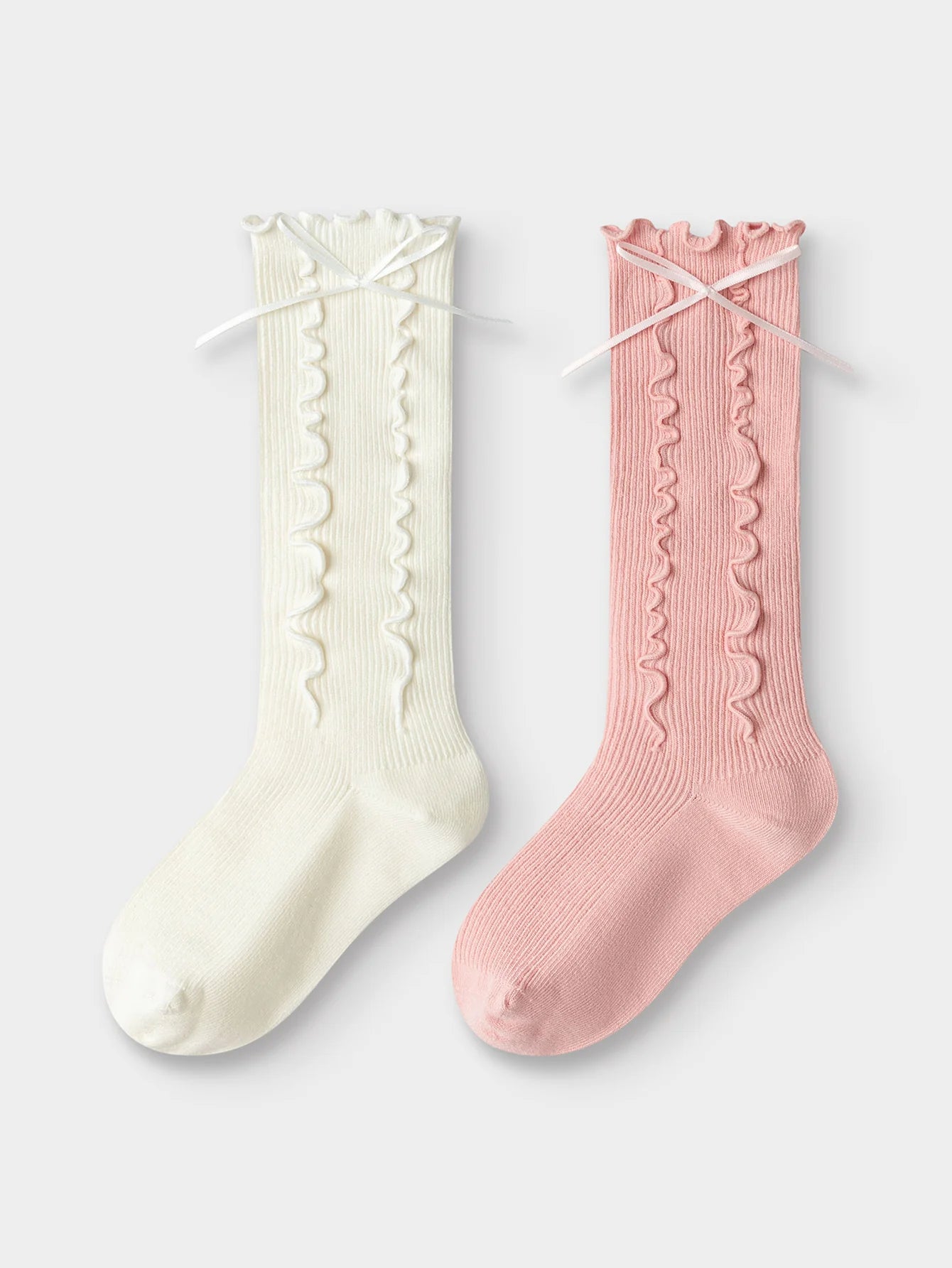 Set Çorape Ribbon Ruffle 2-Pack 🎀