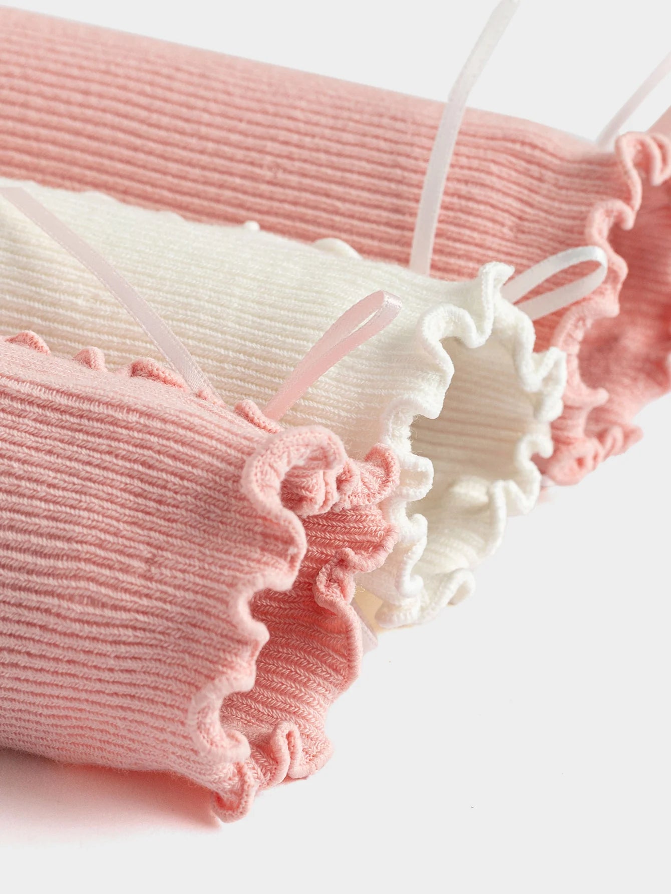 Set Çorape Ribbon Ruffle 2-Pack 🎀