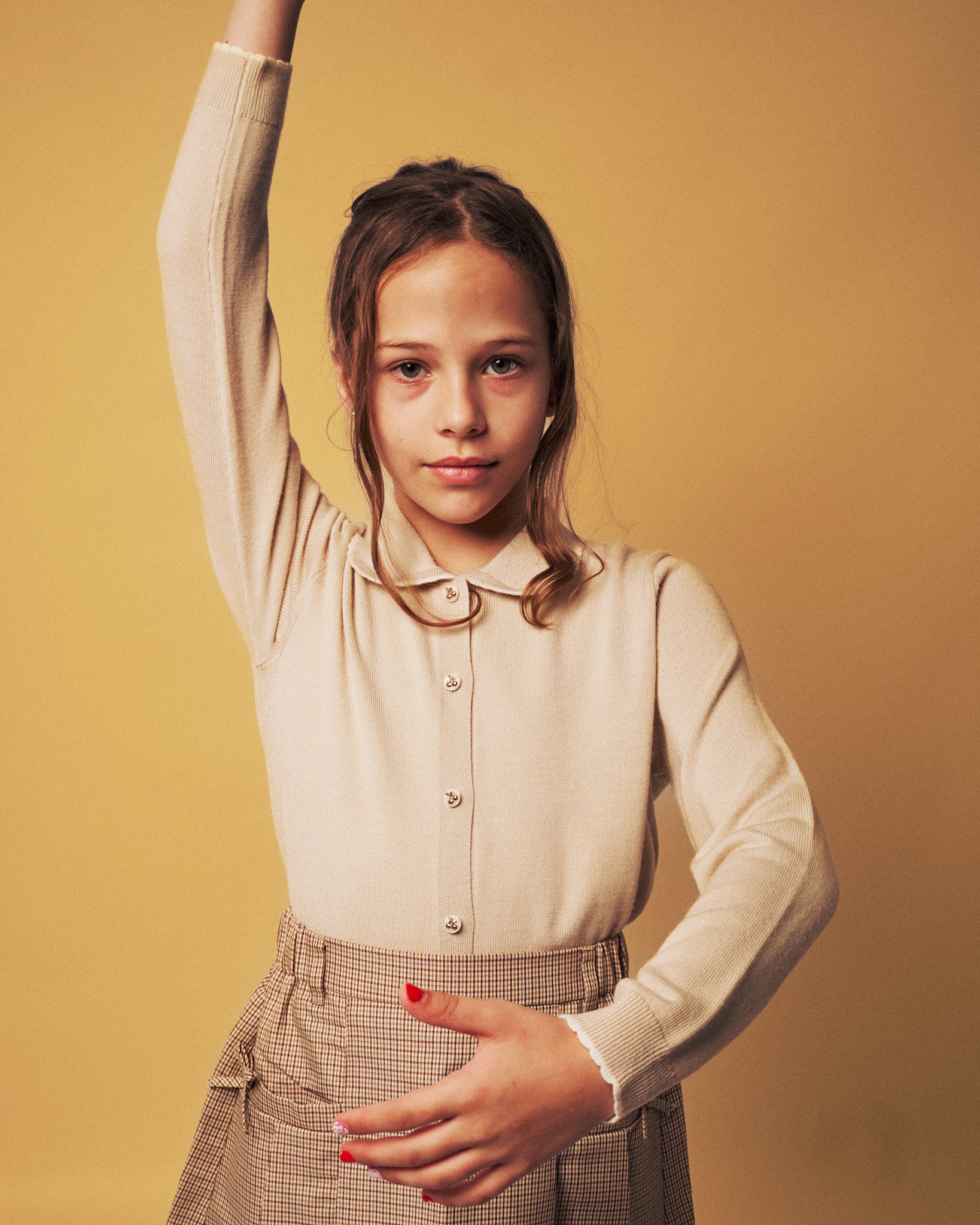 Pulover - Pearl Trim Knit Cardigan 🤎